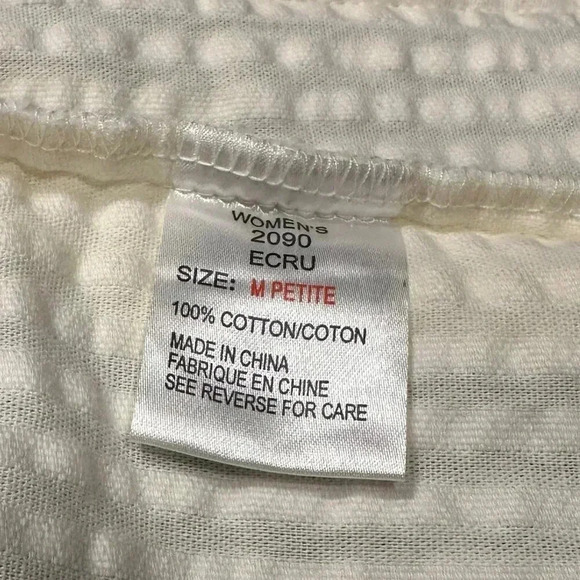 WOOLRICH CORDUROY JACKET - NWOT - medium petite - 100% cotton - ivory corduroy - Picture 8 of 9